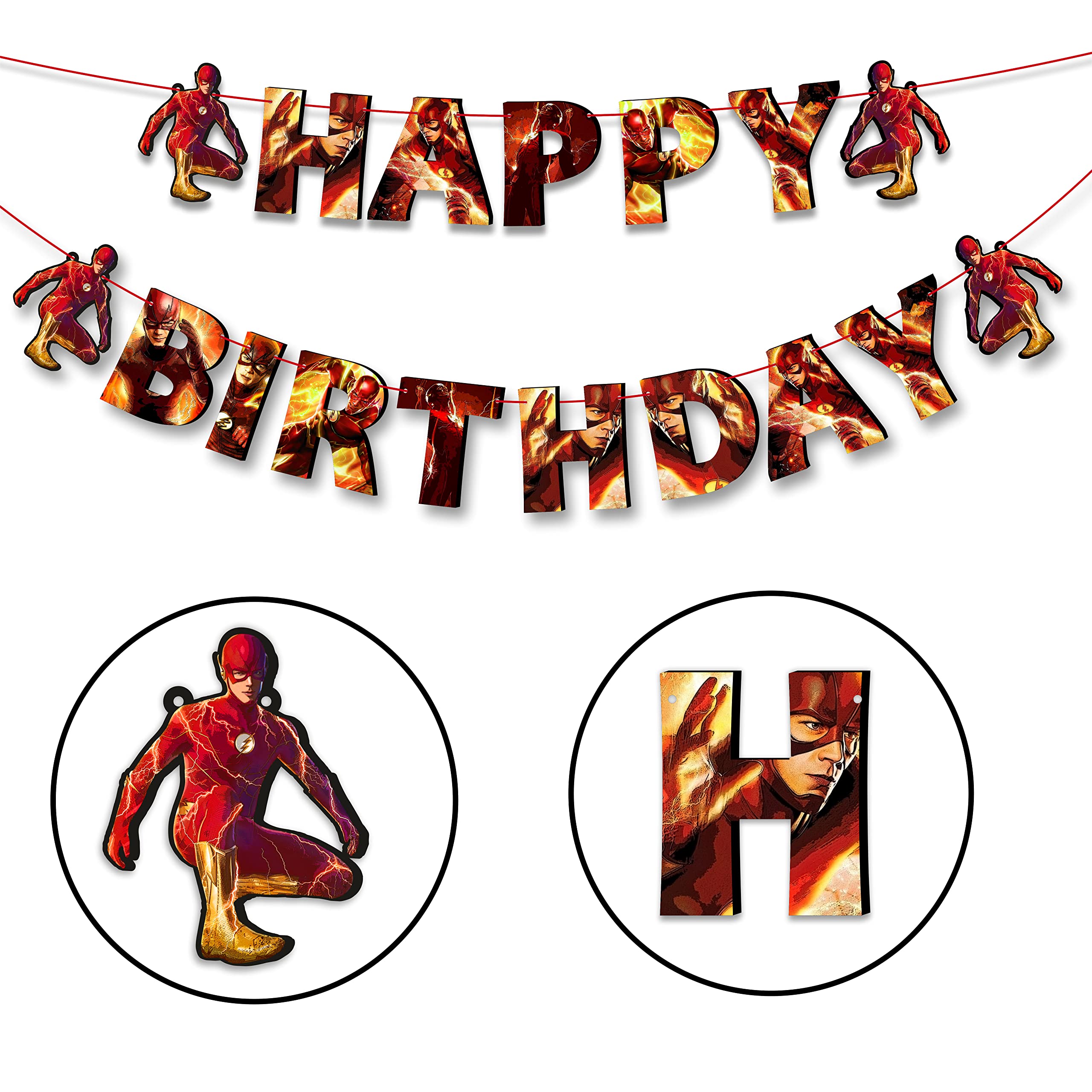Seyal® Flsh Happy Birthday Banner