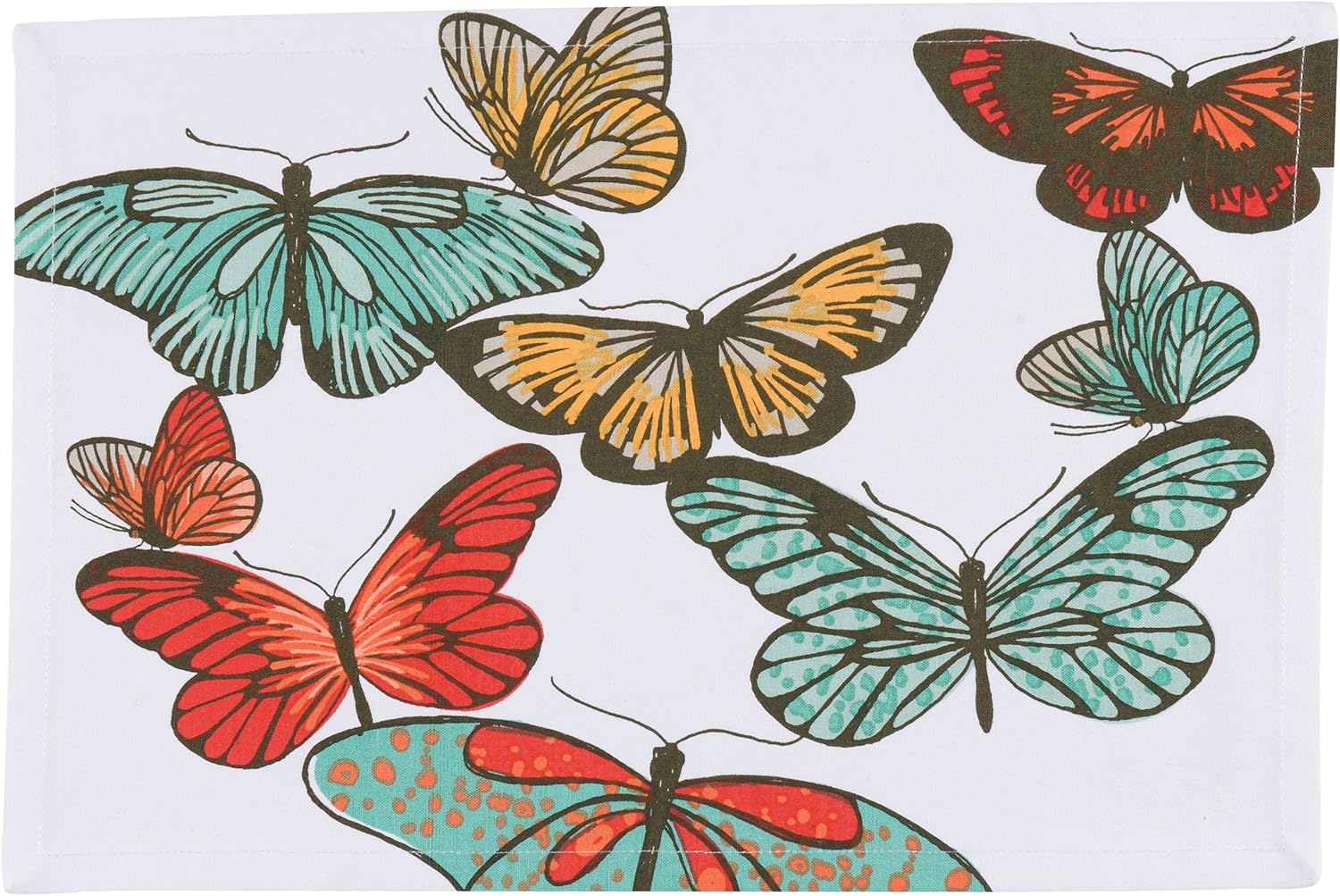 Now Designs Flutter Print Placemats, Set of 4