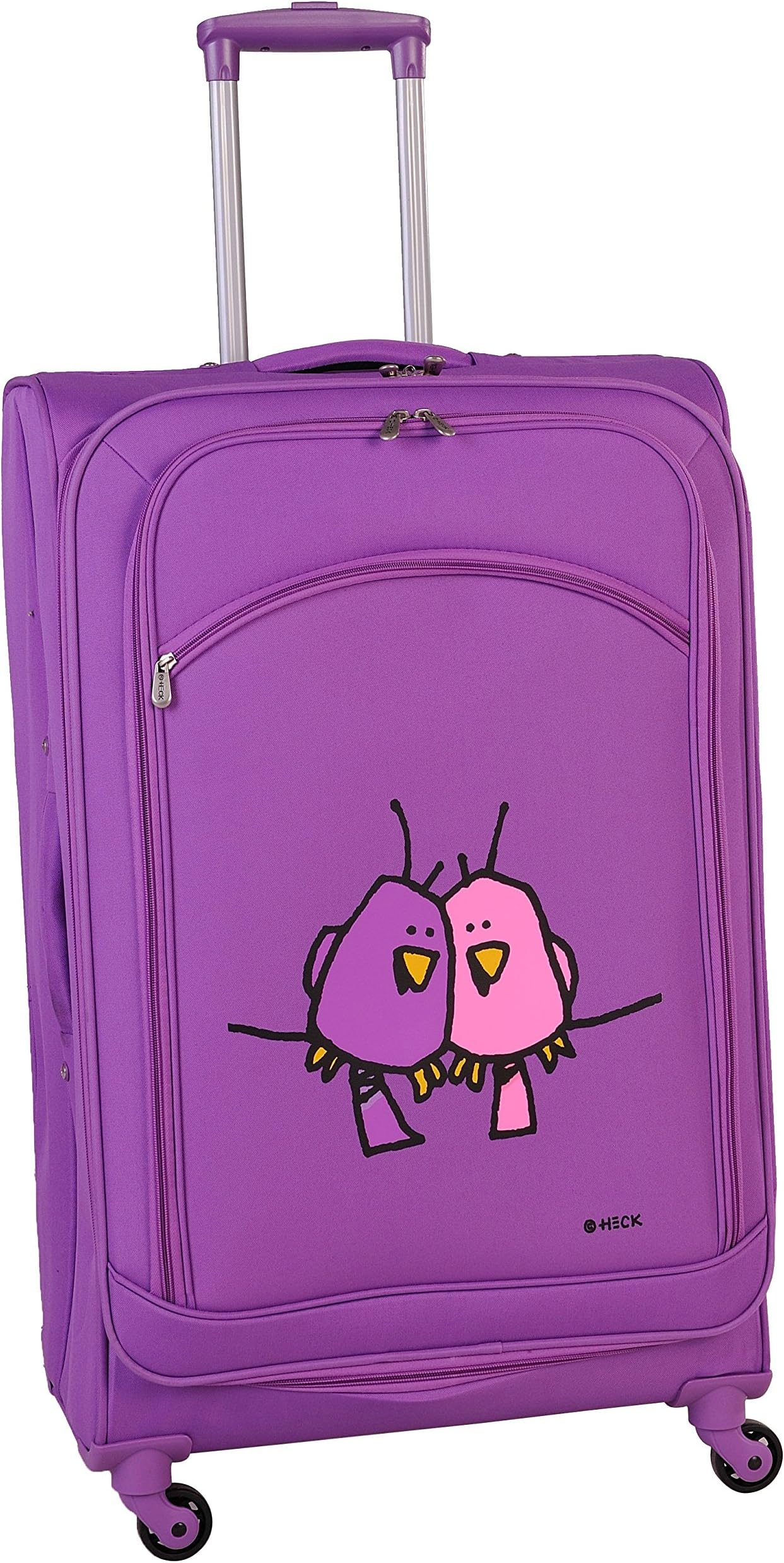 Big Love Birds Spinner Luggage 28 Inch, Purple, One Size