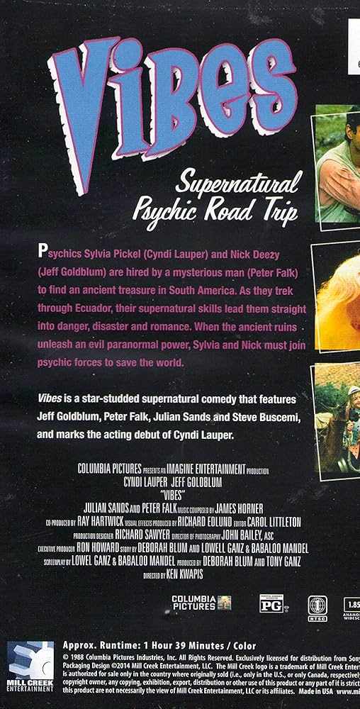 Amazon.com: Vibes : Cyndi Lauper, Jeff Goldblum, Julian Sands