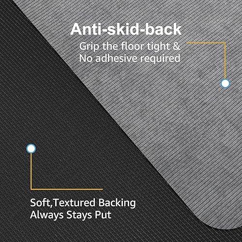 Miniatura 32 de Placoot Tapete para silla de escritorio para suelo de madera dura y azulejos, 55 x 35 pulgadas, tapete para silla de oficina para sillas rodantes