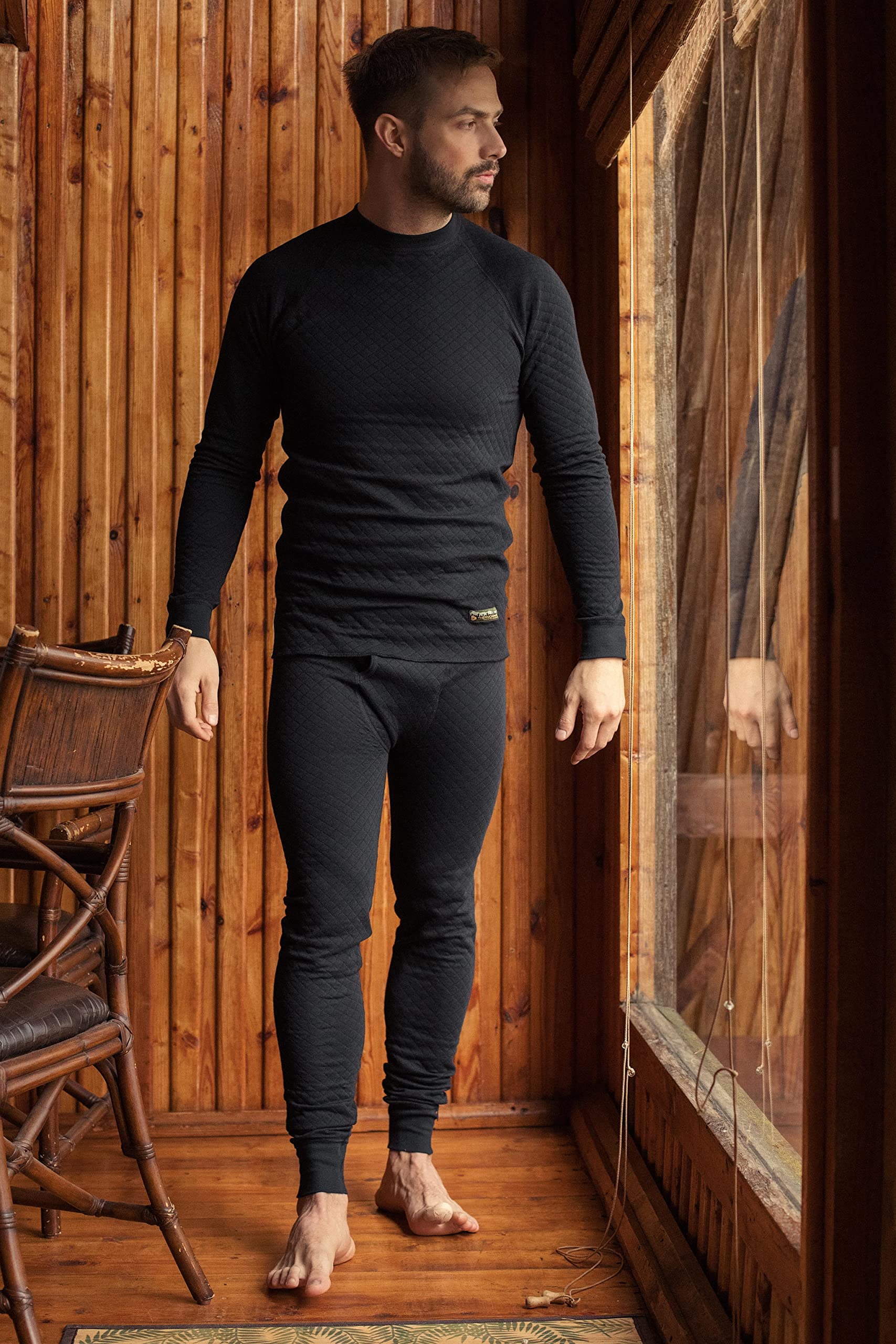 Thermowave - Long Pants Mens 2in1 Base Layer - Polyester/Cotton, Pantaloni Uomo