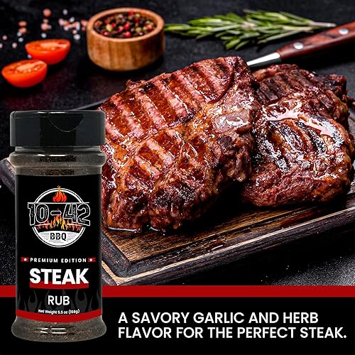 Miniatura 4 de Condimento para Bistec de Barbacoa 10-42 SIN MSG, 0 Calorías  Condimento Seco para Carne y Sazonadores para Asar a la Parrilla, Res y Cerdo  Asa los