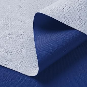 Konelia Waterproof Canvas Fabric by The Yard, 150D 58" W Soft Outdoor Upholstery Material Fabric Water Resistant Fabric for Sewing Patio Cushion Bag Interior, 5 Yard Royal Blue