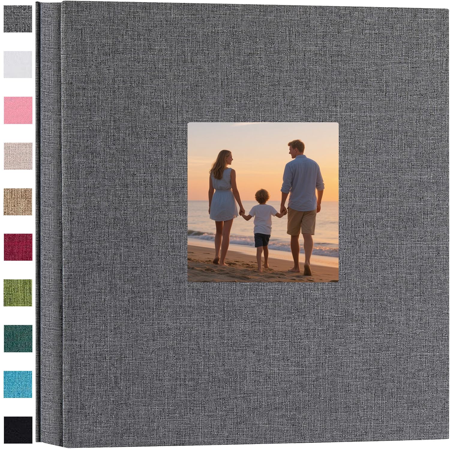 Ponping Linen Hardcover Photo Album 6x4 600 Photos Large Capacity for Family Wedding Anniversary Baby Vacation