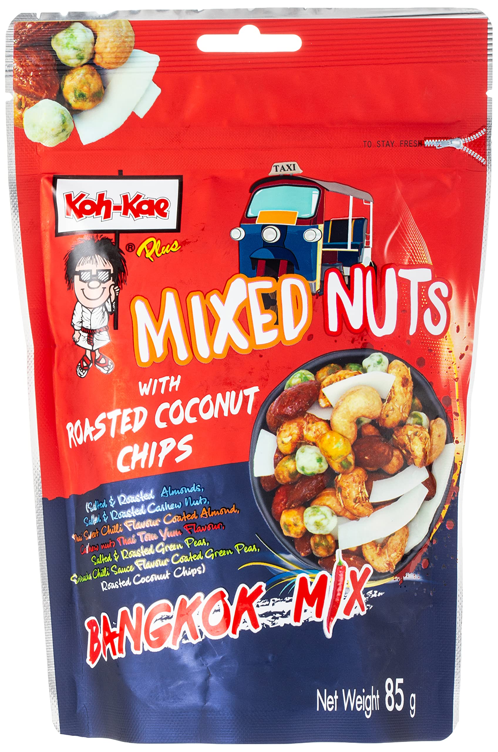 Koh-Kae Mixed Nuts With Roasted Coconut Chips, 85 gm