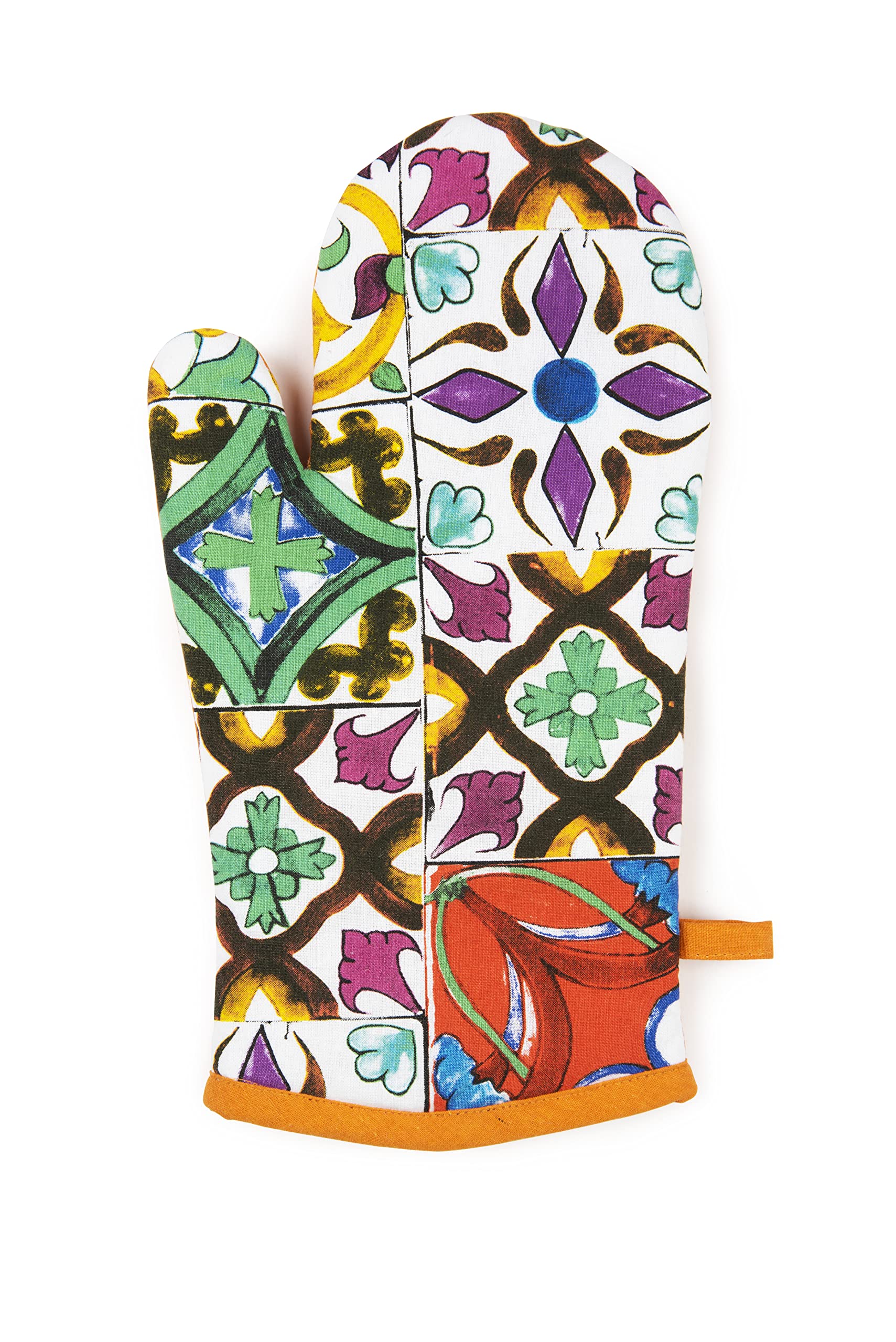 Excelsa Lisbona Geometric Cotton Oven Mitt