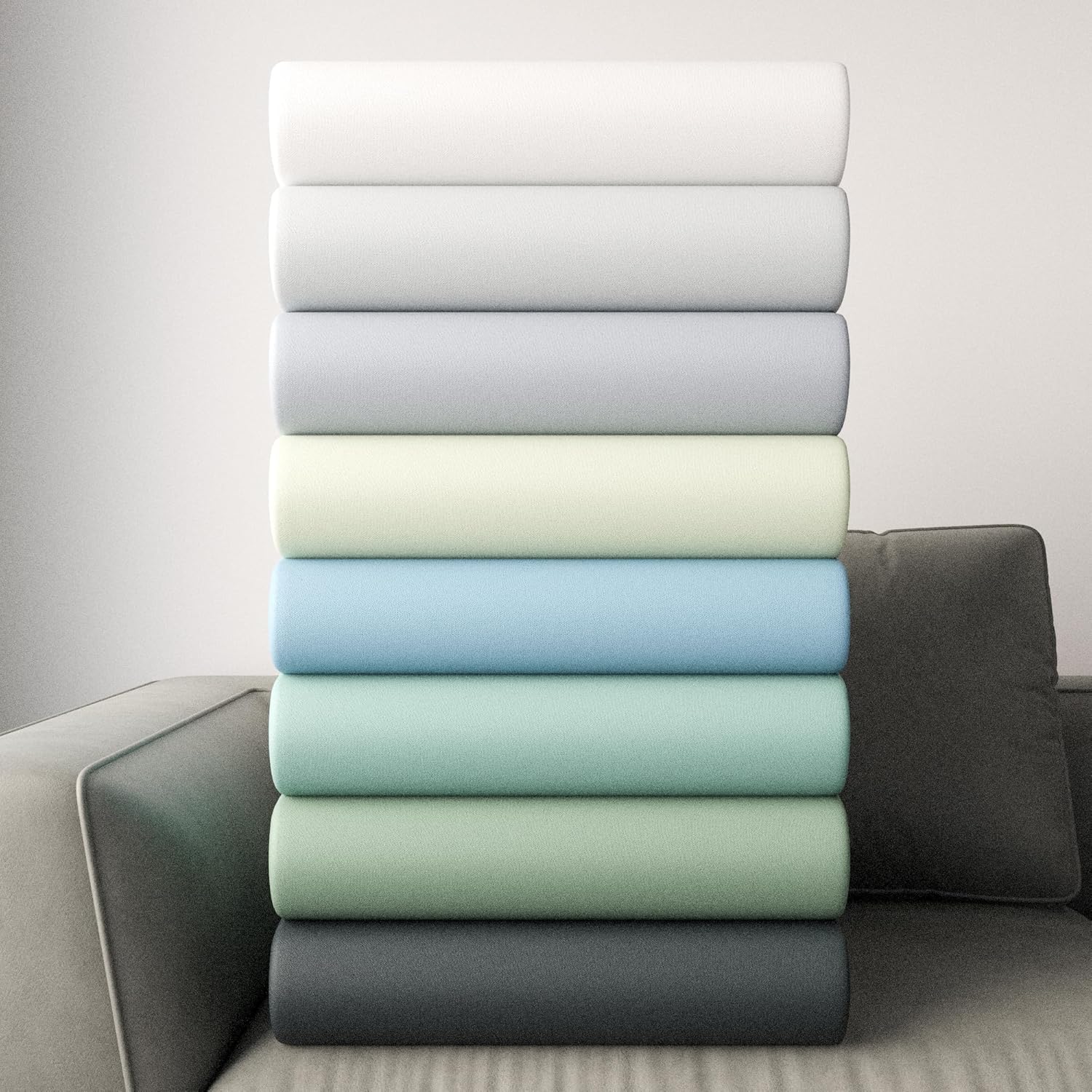 1200 Thread Count Queen Size Sheets Set Dark Blue, Ultra Soft Cotton Rich Easy Care Sateen Sheets, Moisture Wicking Bed Sheet with Deep Pocket (1 Flat, 1 Fitted Sheet & 2 Pillowcases)