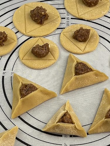 Miniatura 8 de Juego de 3 moldes para cortar galletas Purim Hamentashen Humentashen Oznei Haman de alta calidad producido por 3D Kitchen Art