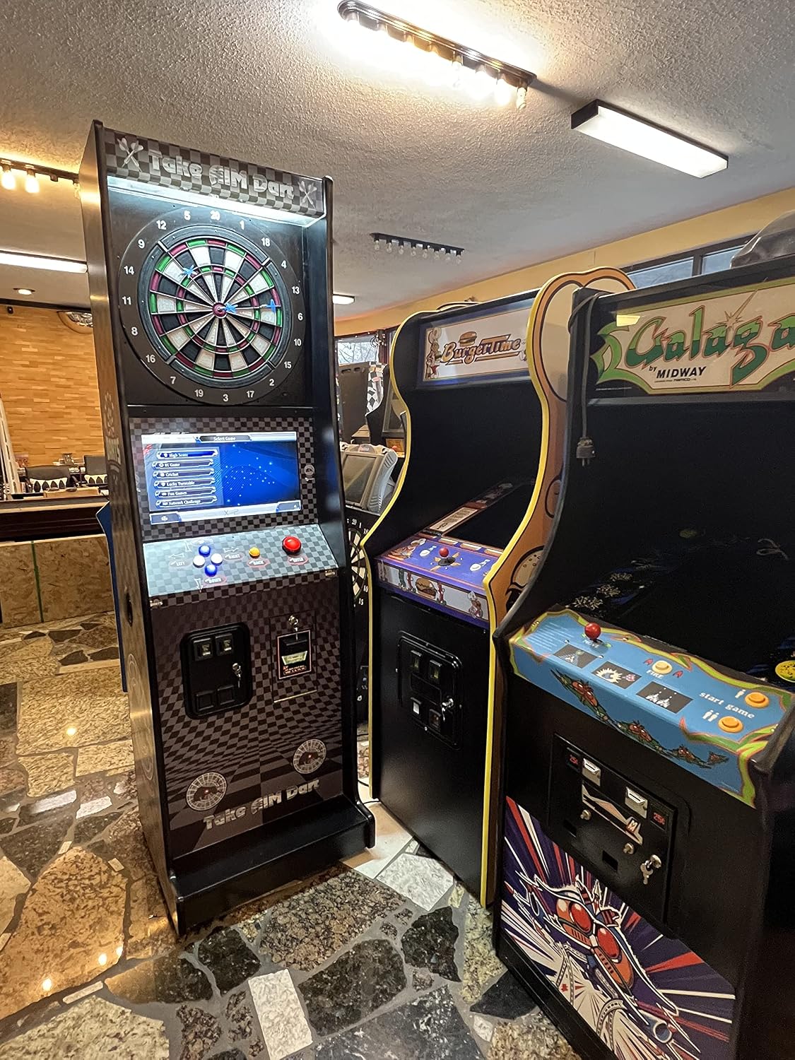 Heavy Duty Commercial Grade Coin Operated Take Aim Dart Board with Dollar Bill Acceptor