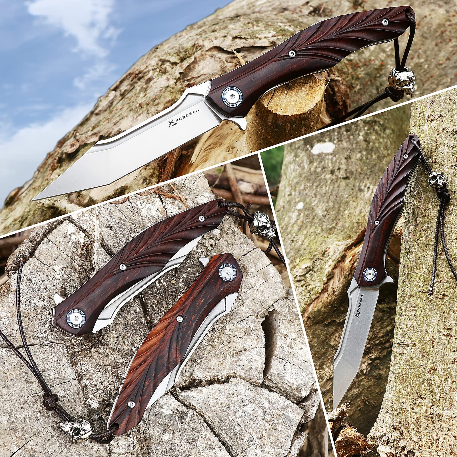 M390 Blade BM 484S Tactical Folding Knife Carbon Fiber Handle Stone