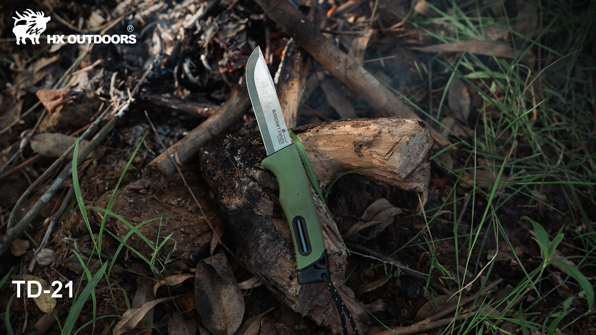 【希少色】BRIEFING TACTICAL TOOL BEST GREEN HX OUTDOORS Bushcraft Knife with Plastic Sheath, Extra Sharp