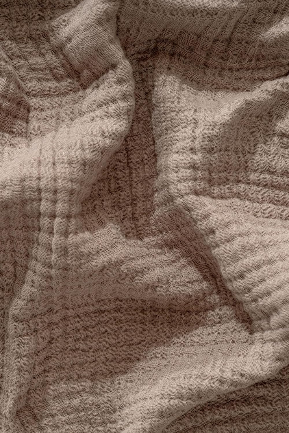 Muslin Blanket - Pure 100% Turkish Cotton Airy Soft Light Versatile Gauze Throw Blanket for Bed, Couch, Sofa (Taupe, King Size (95" x 110" inch))