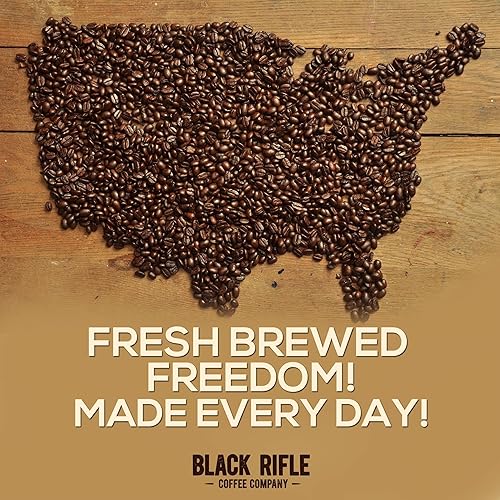 Miniatura 20 de Black Rifle Coffee Company Vainilla, bolsa de 12 onzas, café molido tostado medio, mezcla tostada hecha de granos arábigos, granos colombianos