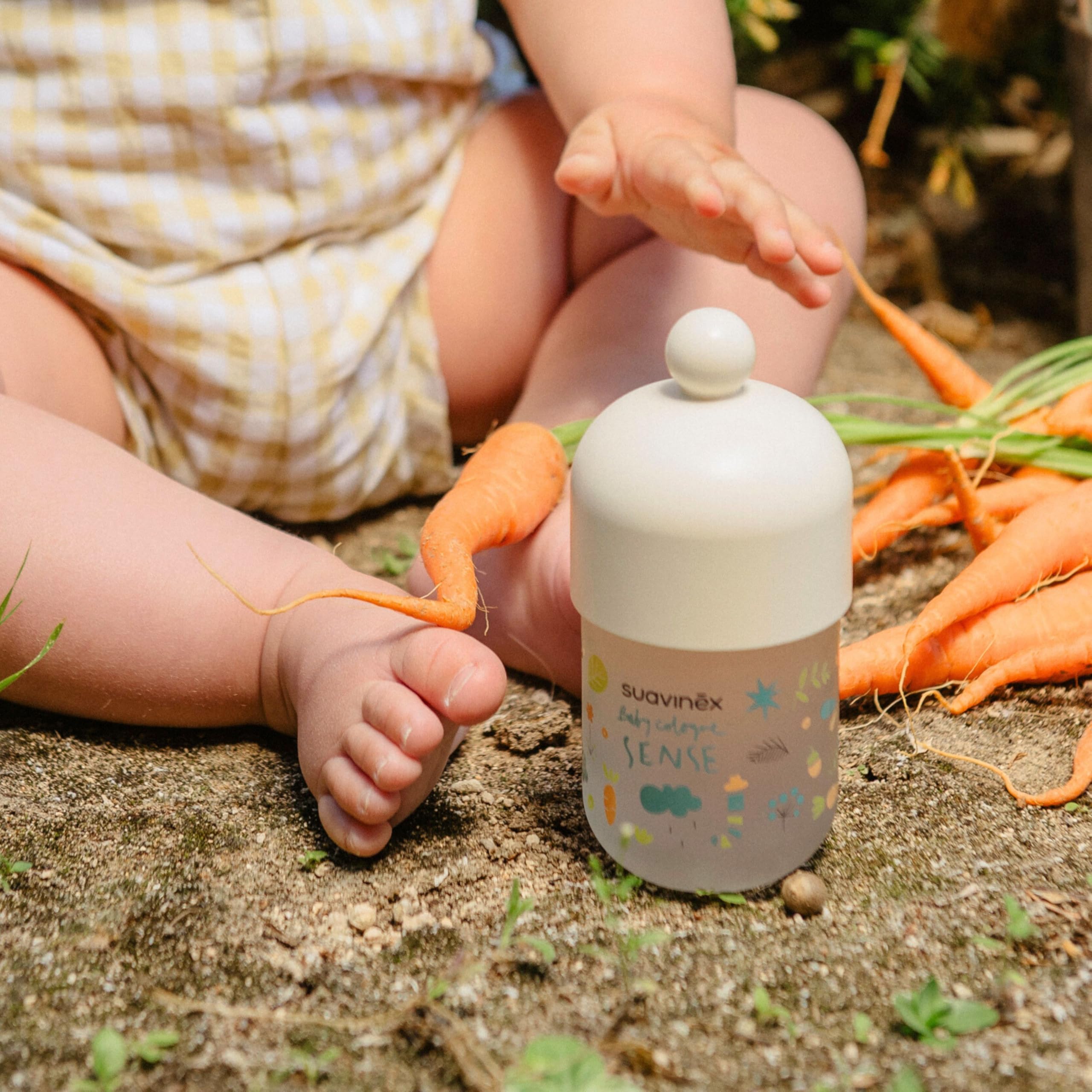Suavinex, Baby Colonia Sense, Colonia Senza Alcool per Neonati e Bambini, Dermatologicamente Testato, Adatta per Pelli Sensibili, Sostenibile, 94% Ingredienti di Origine Naturale, 100 ml