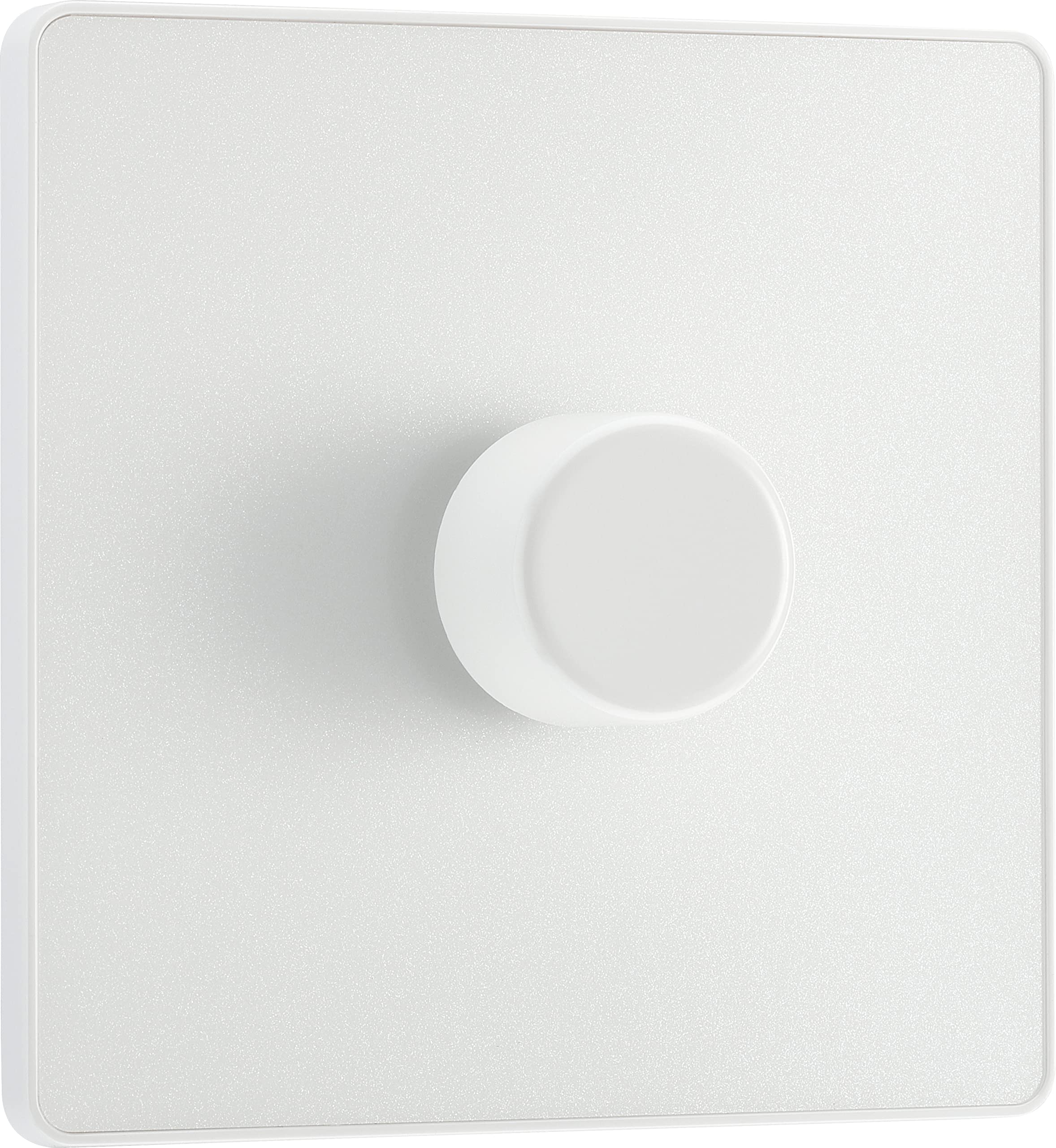 British General BG Electrical Evolve Single Dimmer Switch, 2-Way Push On/Off, 200W, Pearlescent White