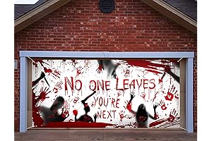 Halloween Decorations Garage Door Cover: Emblazon Your Entrance with Frightening Fun
