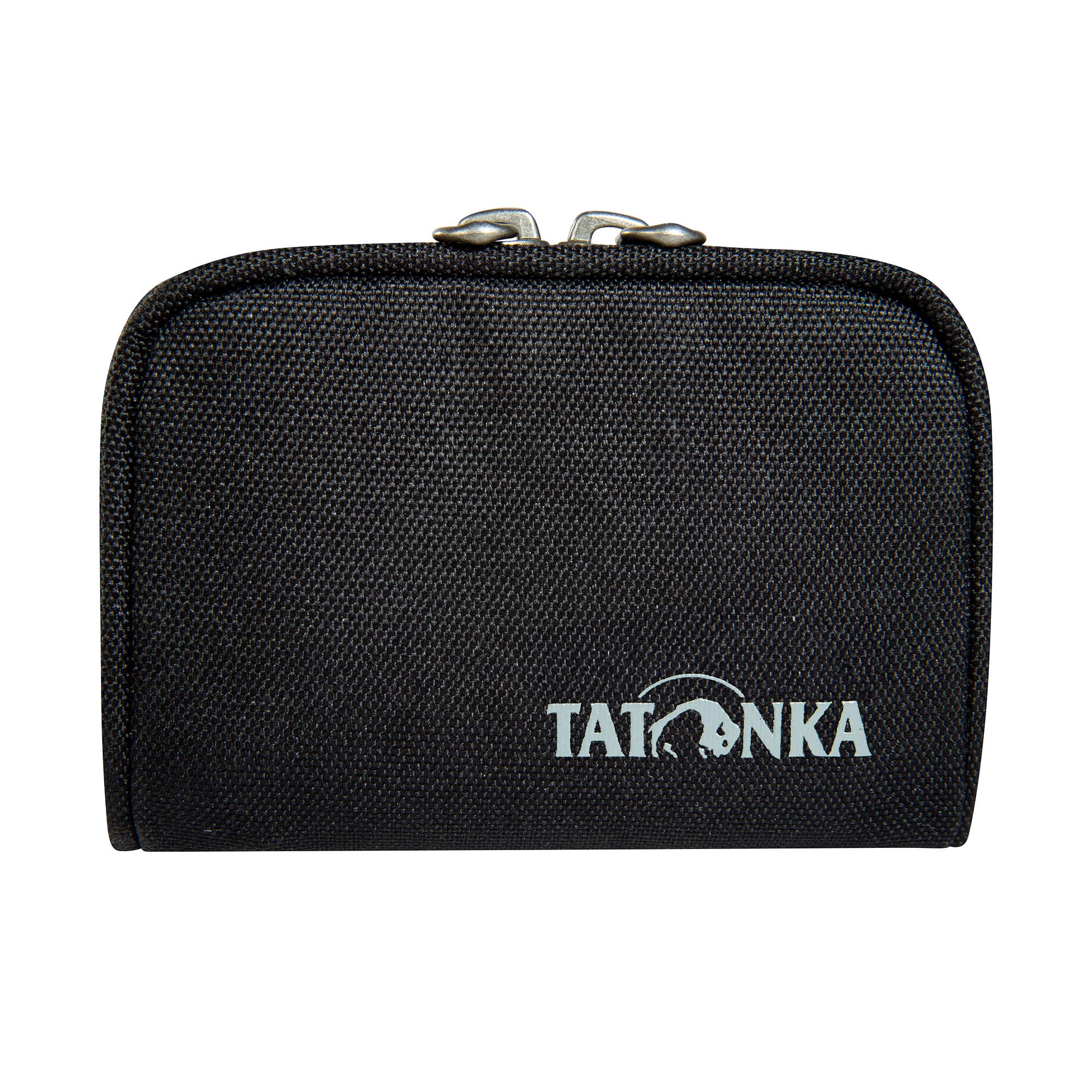 Tatonka Plain Wallet RFID Block - Small Wallet with RFID Blocker - TÜV Tested - Coin Compartment, Compartments for Credit Cards, Black