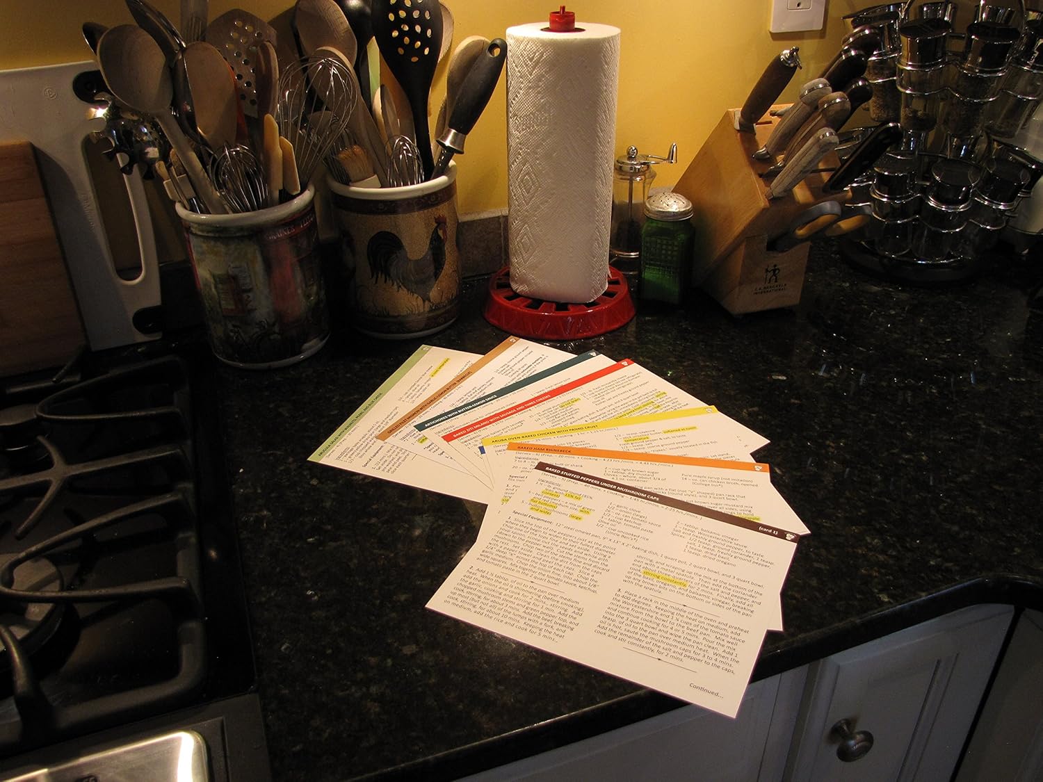 recipe index box with recipes