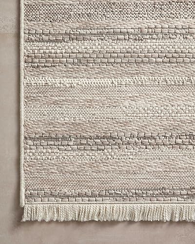 Miniatura 5 de Loloi Amber Lewis x Loloi Malibu Collection MAB-02 - Alfombra de pasillo para interior y exterior, 2'-3" x 7'-7", color marfilmulticolor