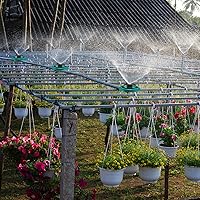 Vista 6 de 2 aspersores multiusos para césped, 8 patrones, aspersor de agua confiable y ligero para regar áreas pequeñas, césped, riego de plantas, jardín