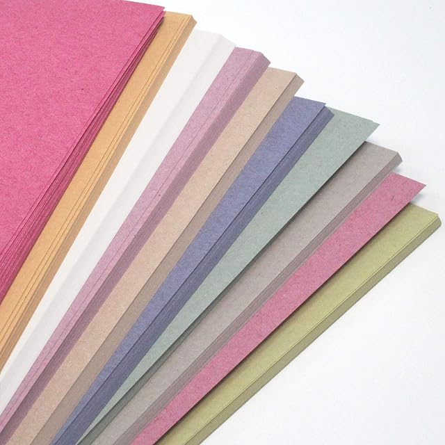 A3 Recycled Sugar Paper Pastel Colours 250 Large Sheets in 10 Assorted Colours, Great for Kids Arts & Crafts, Drawing, Painting & Scrap Booking. 42 x 30cm Sheet Size