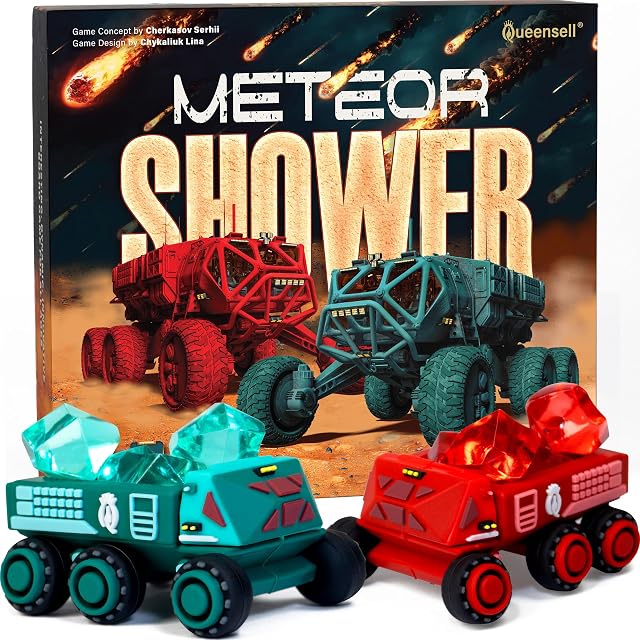 Douche pour météores – Jeu de société pour adultes et enfants - Jeu de stratégie rapide - 2 Jeu de table du joueur – Cadeau pour jouets éducatifs – Jeux de famille amusants pour les âges 8 et vers le haut