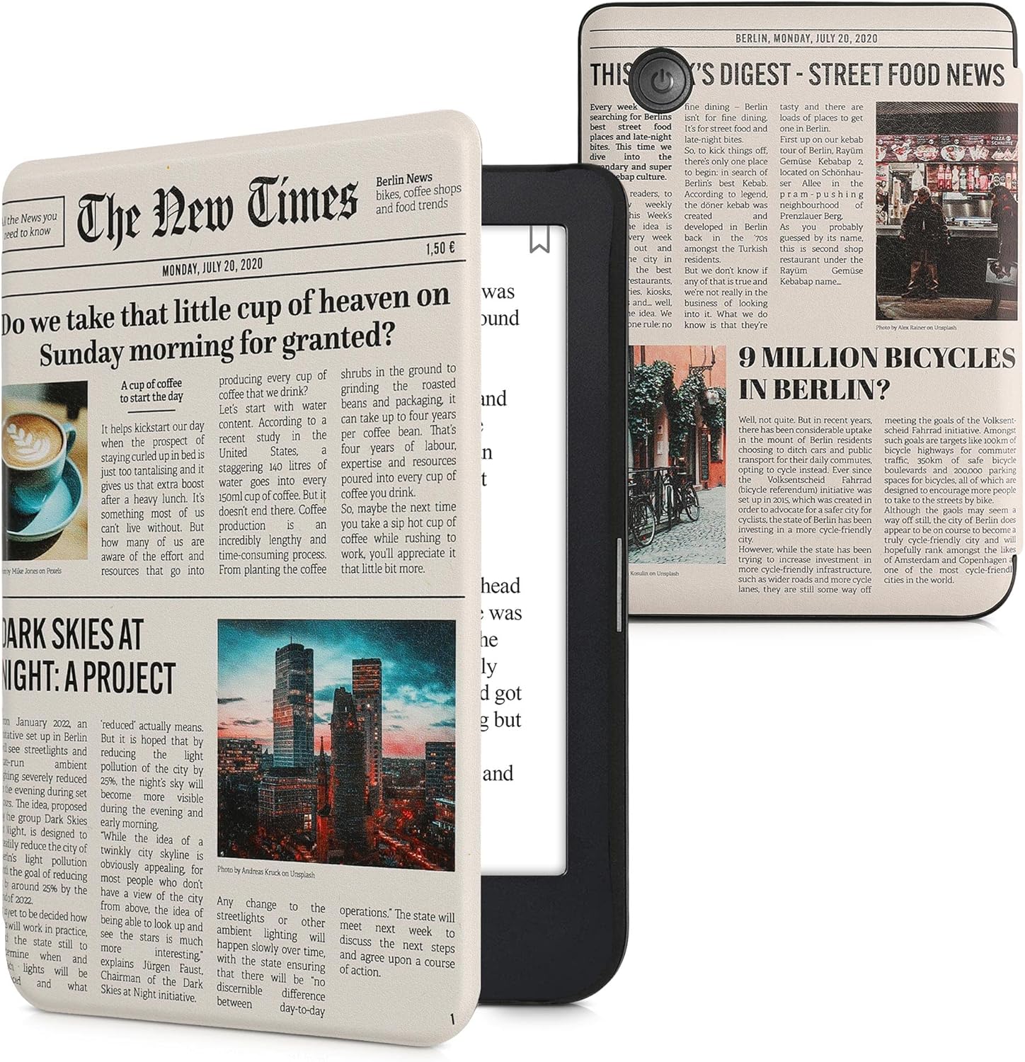 kwmobile Custodia eReader Compatibile con Kobo Clara 2E Cover eBook