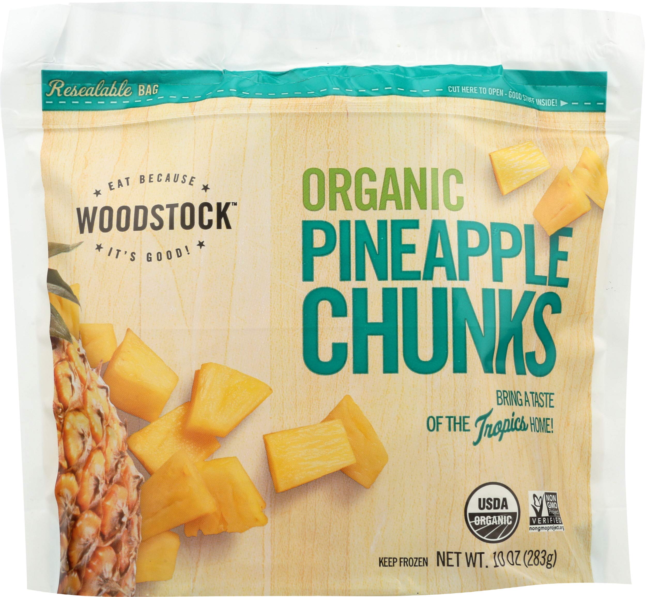 Woodstock Frozen Fruit Pineapple Chunks Or, 10 Oz (Frozen)