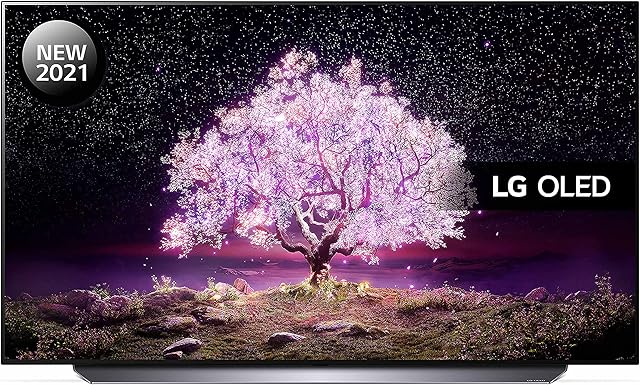 LG OLED55C14LB 55 inch 4K UHD HDR Smart OLED TV (2021 Model) with Advanced α9 Gen4 AI processor, SELF-LIT OLED, Dolby Vision IQ and Dolby Atmos, built-in Google Assistant and Alexa, Black