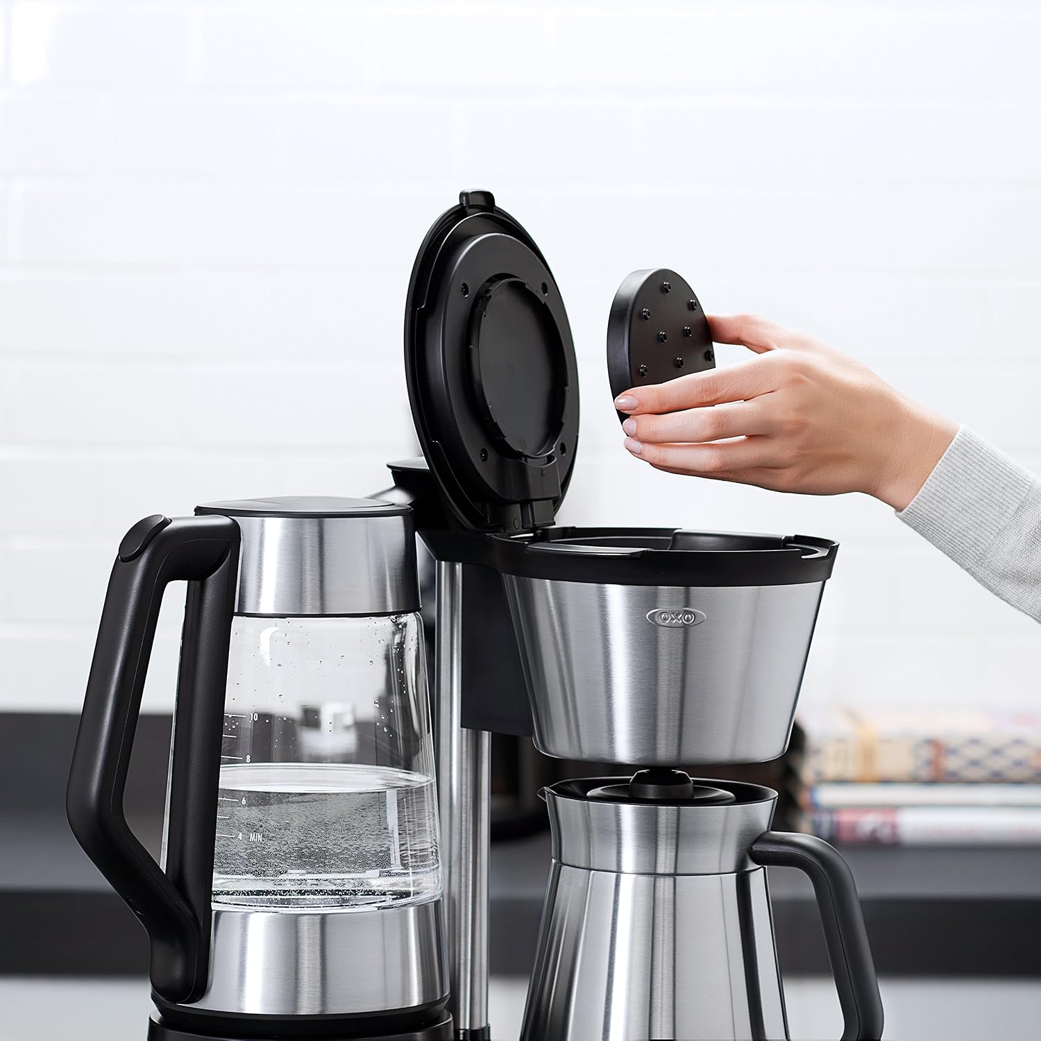 OXO On Barista Brain 12 Cup Coffee Maker with Removable Kettle