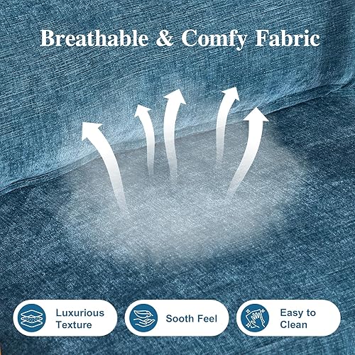 Miniatura 57 de Karl home Silla decorativa moderna de mediados de siglo con almohada, silla tapizada de tela bronceadora, con brazo de salón con marco de madera