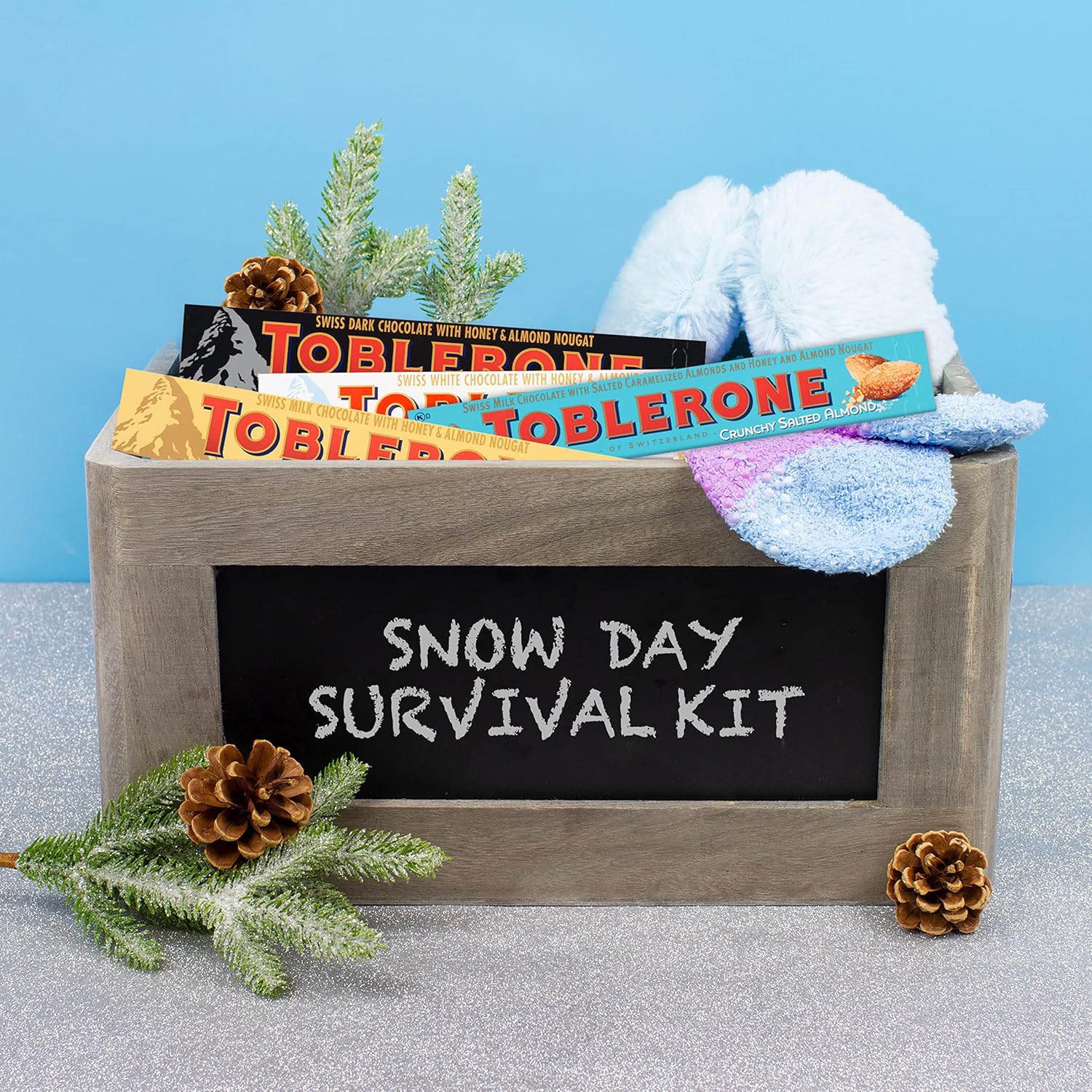 Toblerone Swiss Chocolate Variety Pack, Milk Chocolate, Dark Chocolate, White Chocolate & Crunchy Salted Caramelized Almond, Valentines Day Chocolate Candy, 12 - 3.52 oz Bars : Everything Else