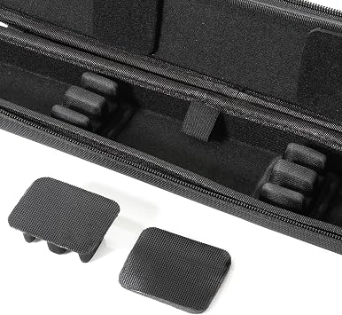 Conductor Baton Case - Black Holder with Carrying Strap - Adjustable Inserts - Complete with Small Accessory Storage Case