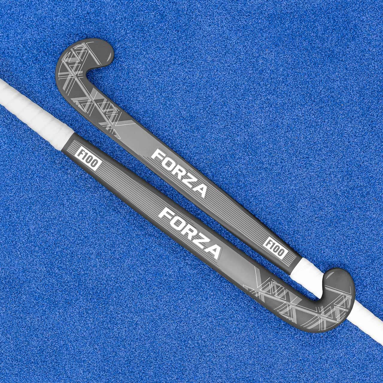 FORZA Mazza da Hockey F100-100% in Fibra di Vetro con Arco Medio