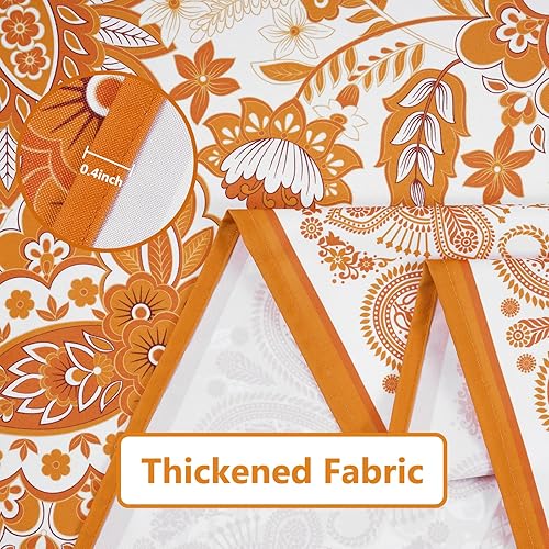 Vista 12 de Yinhua Mantel rectangular azul y blanco de 60 x 84 pulgadas, manteles para mesas rectangulares de 6 pies, mantel al aire libre para fiestas, mantel