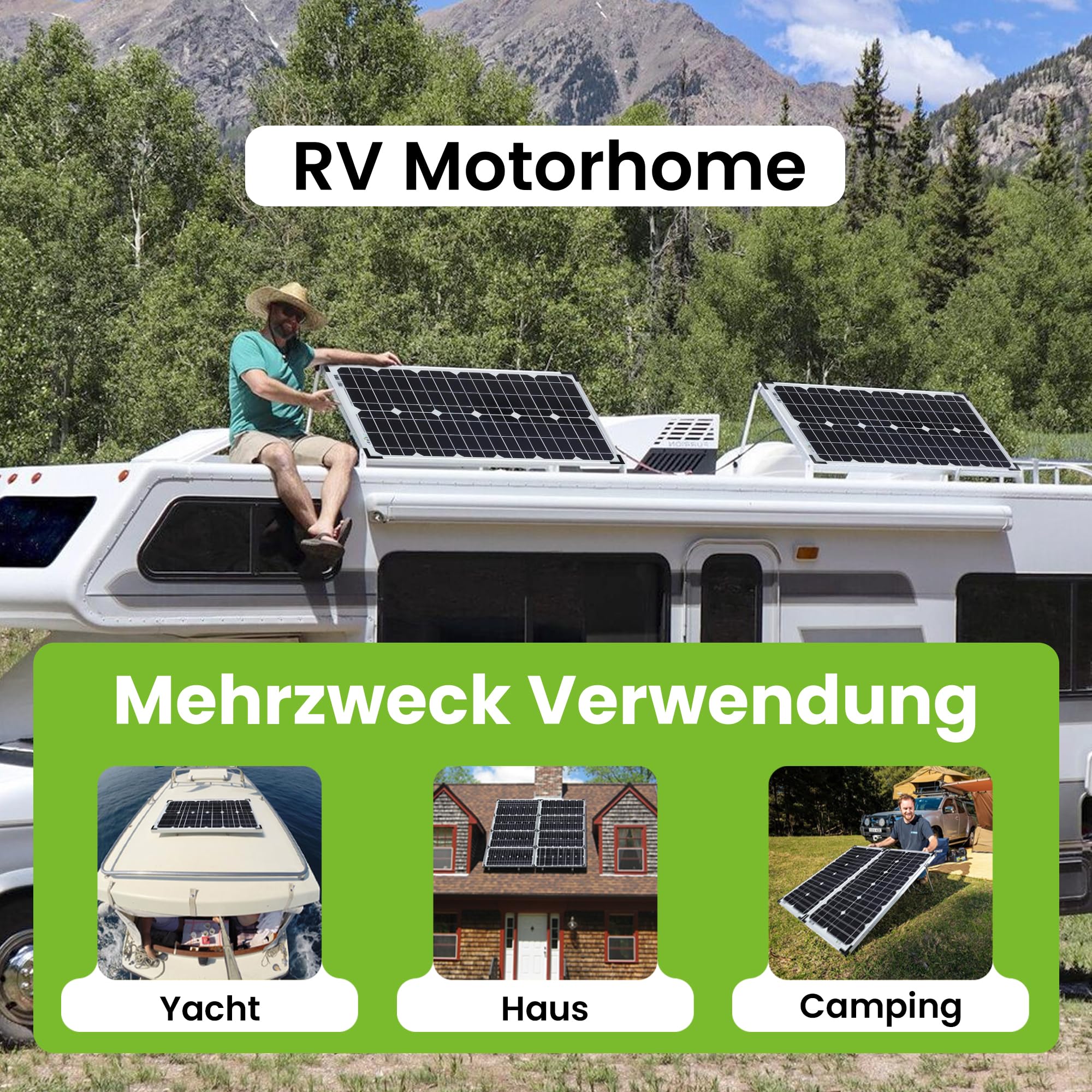Offgridtec 20W Mono Solarpanel 12V