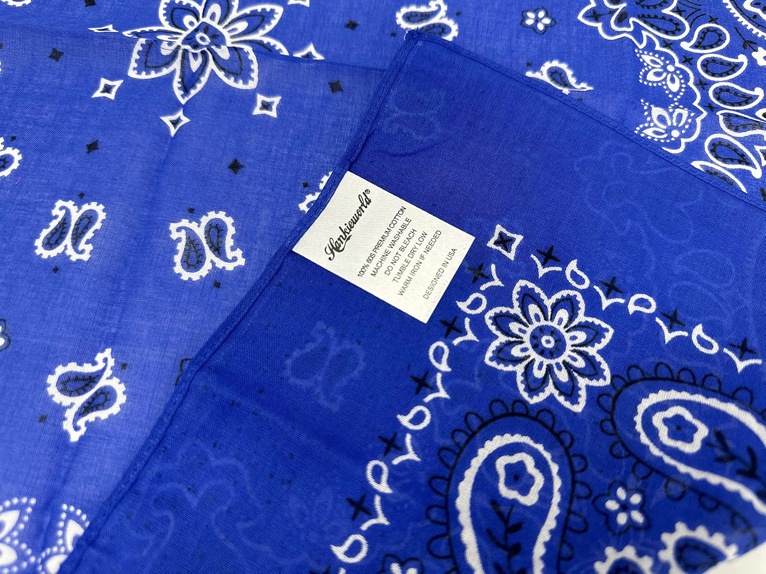 Bandanas for Women and Men，3 Pack Super Soft Thin 60s Preium Cotton 22 inch Handkerchiefs