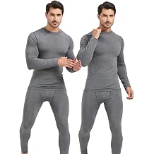 UNIQUEBLLA Long Johns Thermal Underwear Set for Men Thermal Base Layer Cold Weather Bottom Top