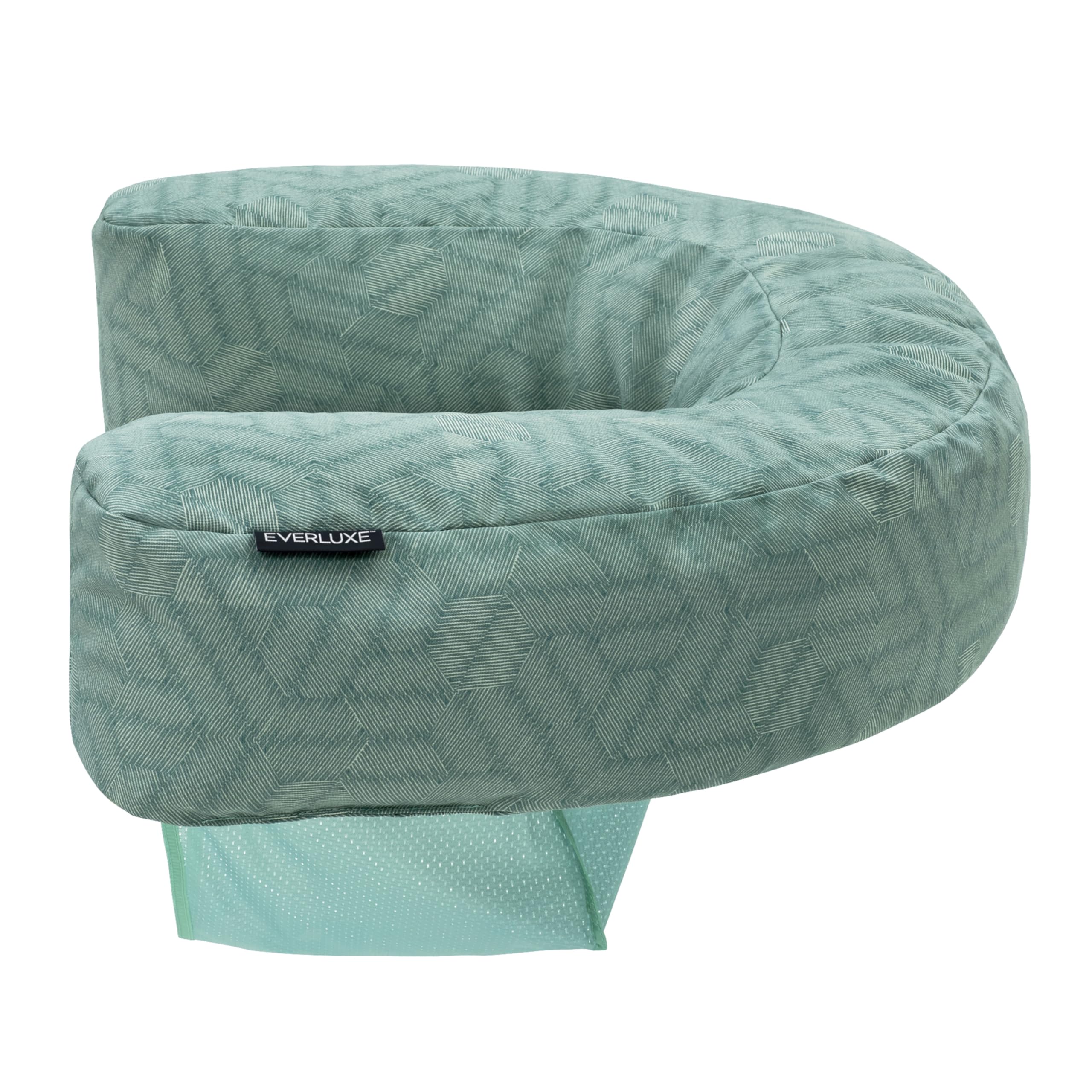 Bestway Everluxe Poolsitz 92x66x20 cm mit Textiloberfläche, EPS-Perlen-Füllung, ComfortCool Netz-Liegefläche, schnell trocknend, UV-beständig, bis 100 kg