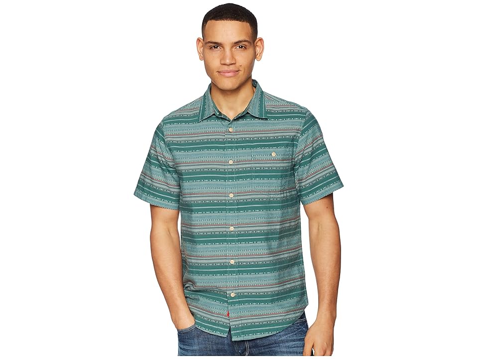 

Mountain Khakis Horizon Short Sleeve Shirt (Deep Sea) Men's Clothing
