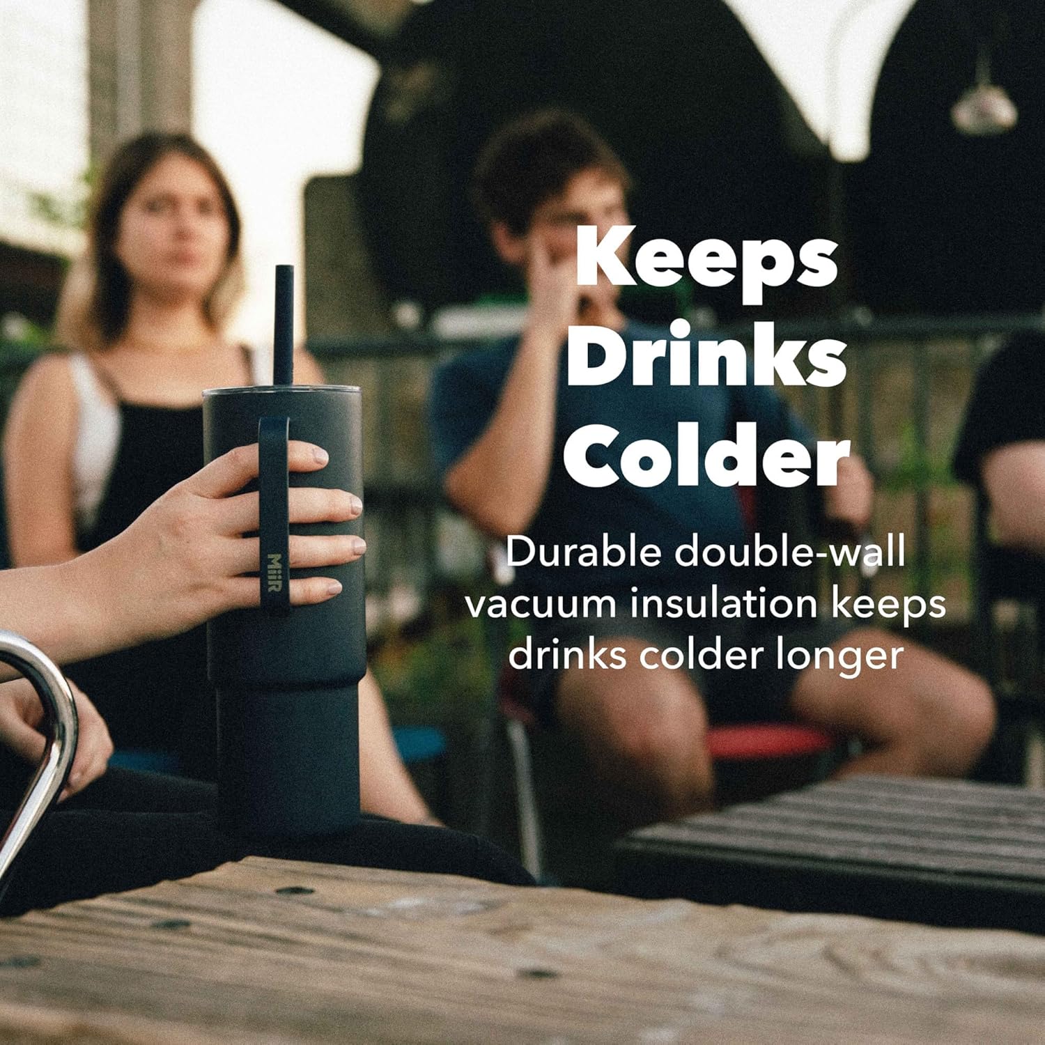 MiiR All Day Straw Cup, 32oz - Innovative Stainless Steel Vacuum Cup With Lid, Featuring A Flexible Straw For Effortless Sipping and Splash-Proof Design - Image 3