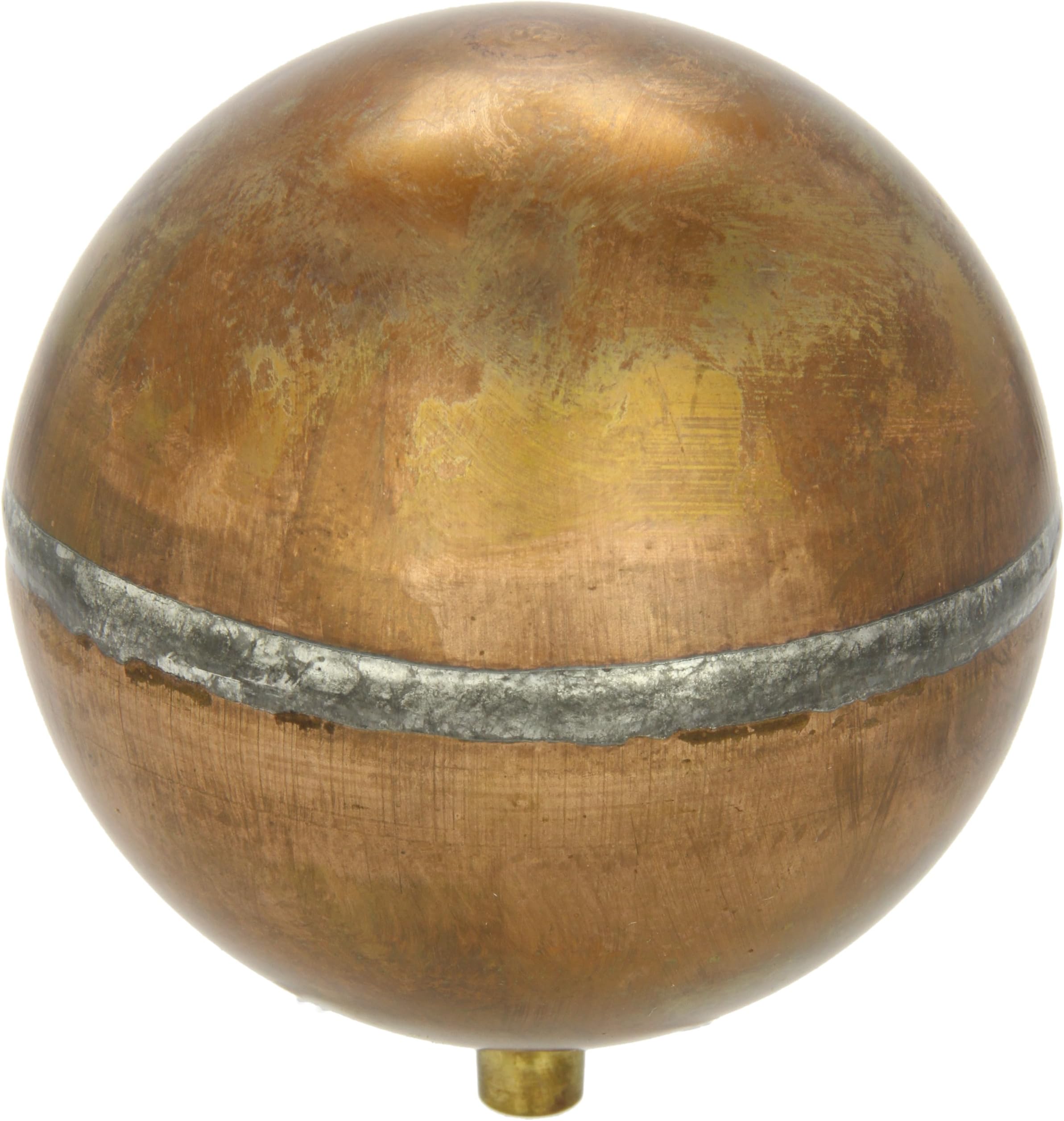 R440 Series Bob Spherical Copper Float, 1/4"-20 SAE Female Spud, 4" Diameter, 0.80 lbs Buoyancy