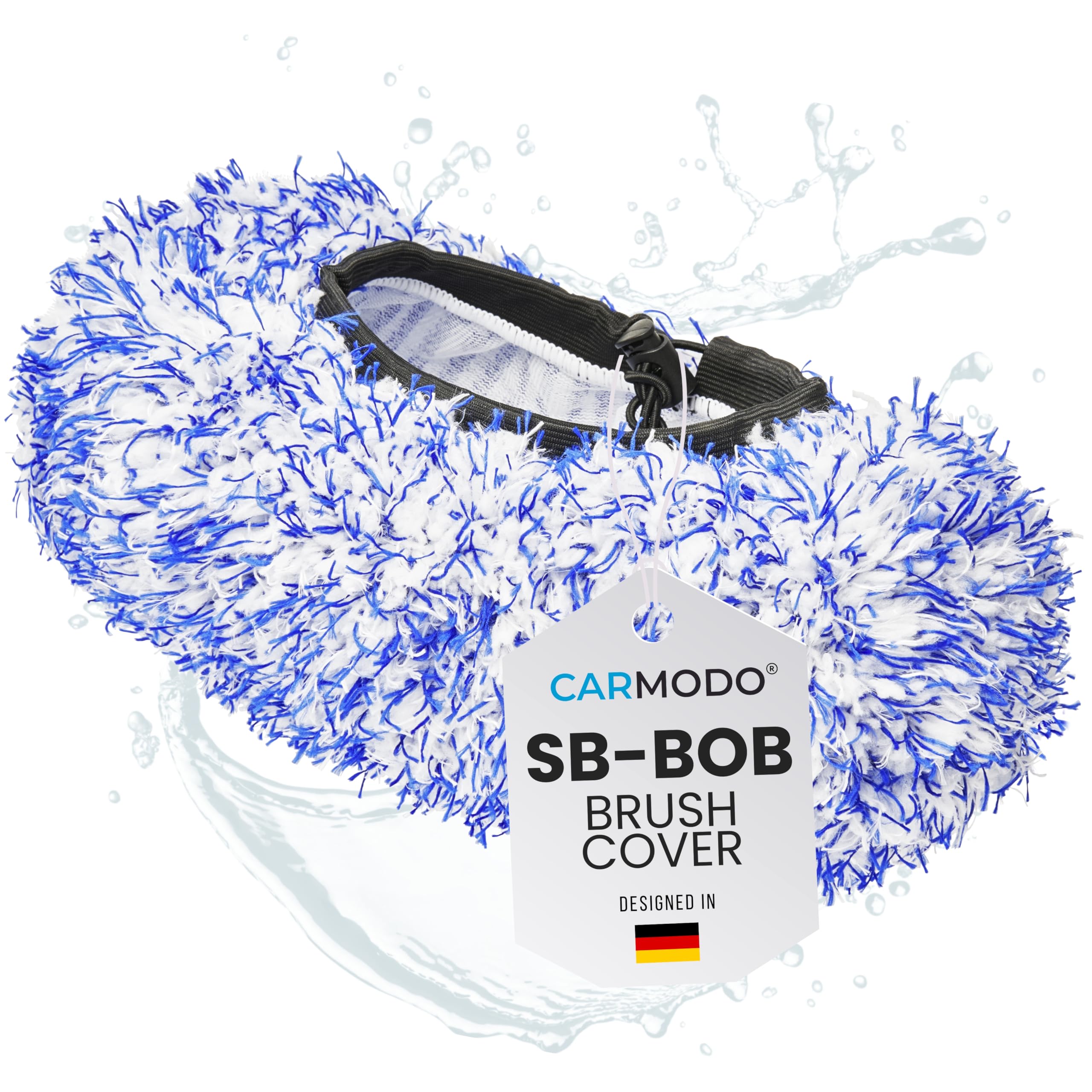 CARMODO® SB-BOB Premium Waschbürstenüberzug für die Auto Waschbürste, Lackschonender Bürstenüberzug für SB Waschanlagen | Brush Cover | Mikrofaser Autoschwamm | Car Wash