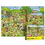 Antelope - 500 Piece Large Format Jigsaw Puzzle for Adults, Dog Park Jigsaw Puzzles 500 Pieces, Large Pieces, No Dust Puzzles for Senior Citizen, 500 PC, Non-Glare Finish, Interlock Smoothly