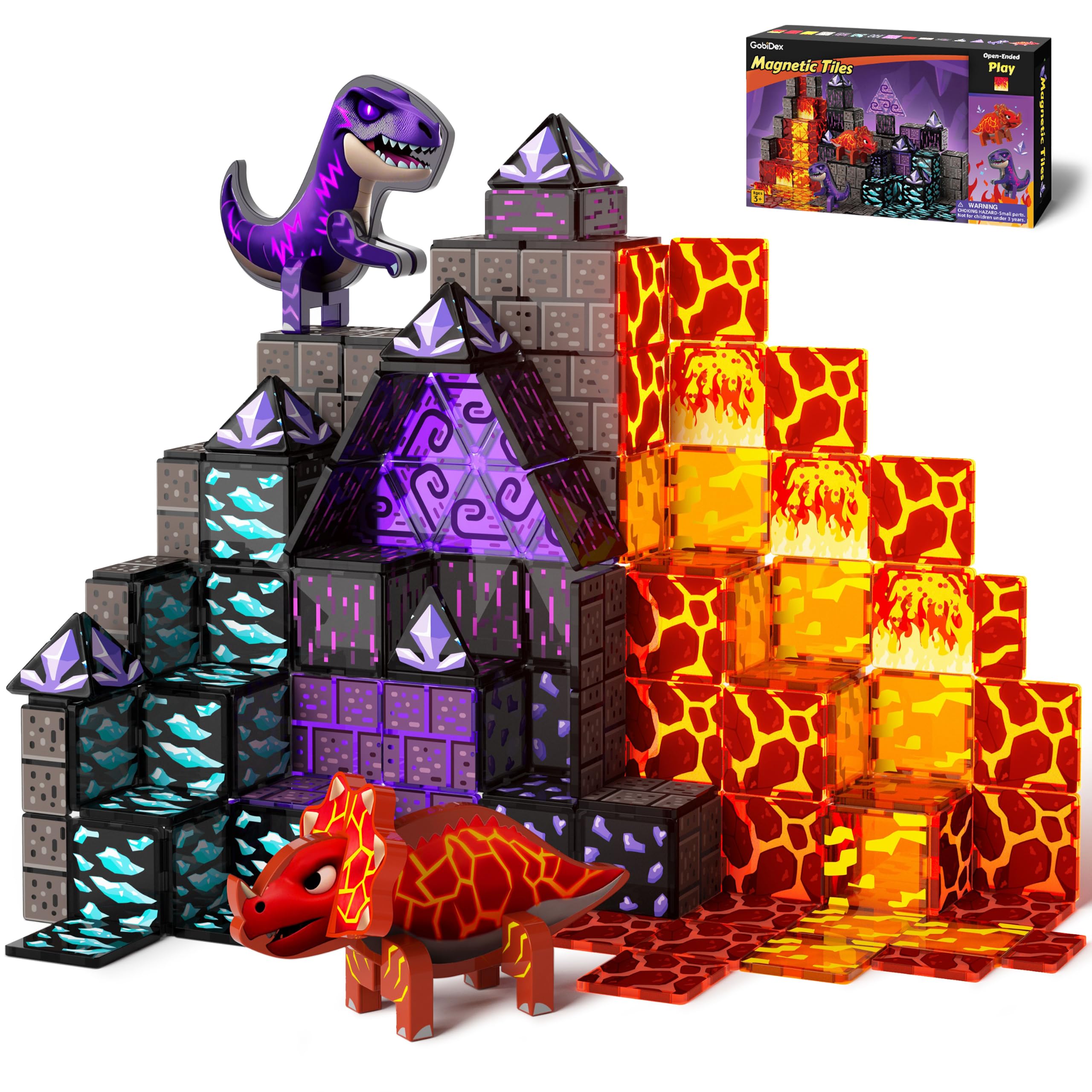 GobiDex Magnetic Tiles Lava & Ca