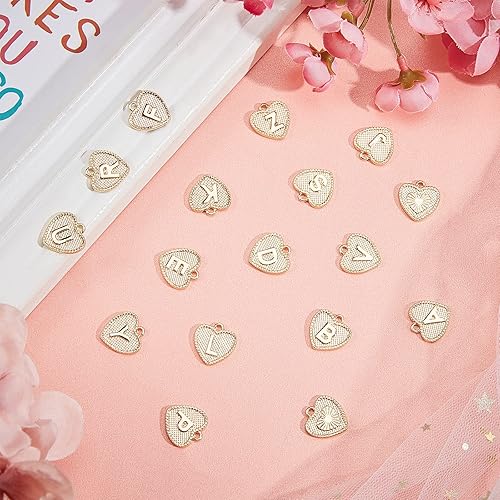 Miniatura 4 de SUNNYCLUE 1 caja de dijes de corazón para el día de San Valentín, cuentas de rosas, dijes de corazón a granel, colección de dijes de San Valentín