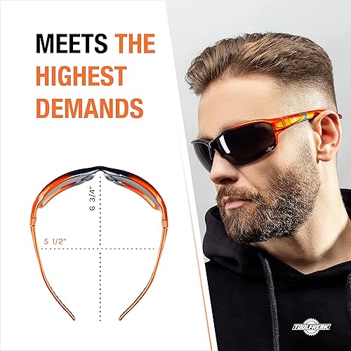 Miniatura 5 de ToolFreak Recka - Conjunto de gafas y gafas de seguridad, clasificado según ANSI z87.1-2015, accesorios incluidos