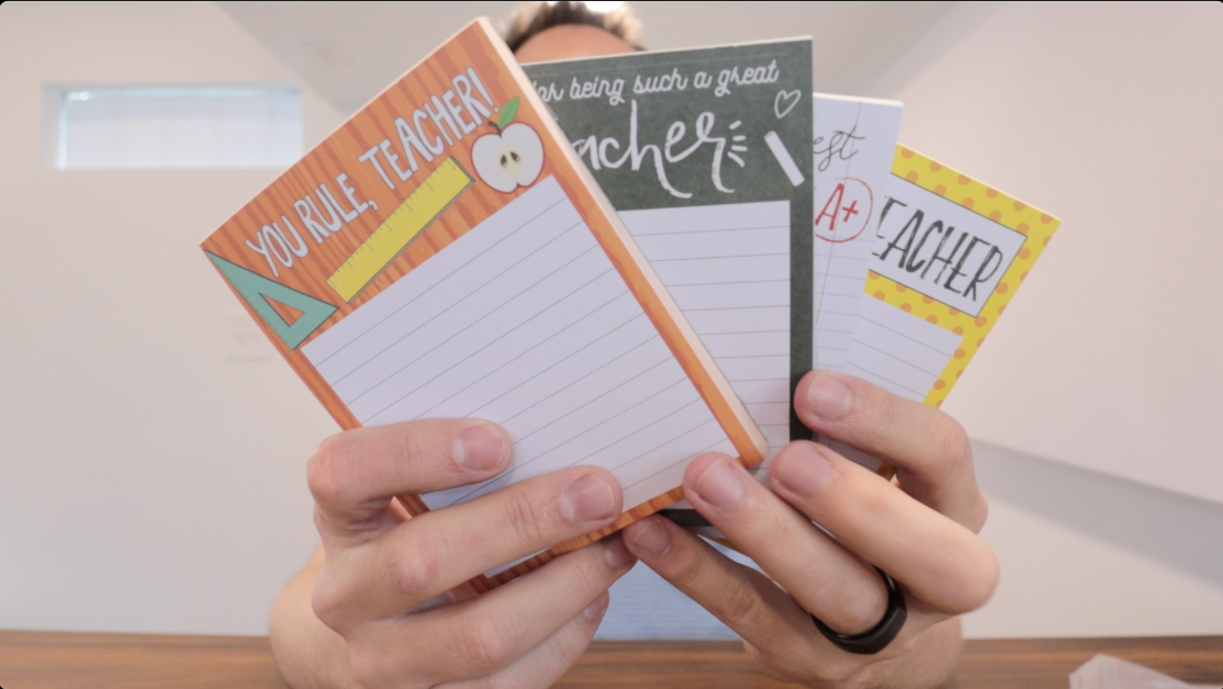 Best Teacher Gifts? | 4-Pack Classroom Notepad Gift Set