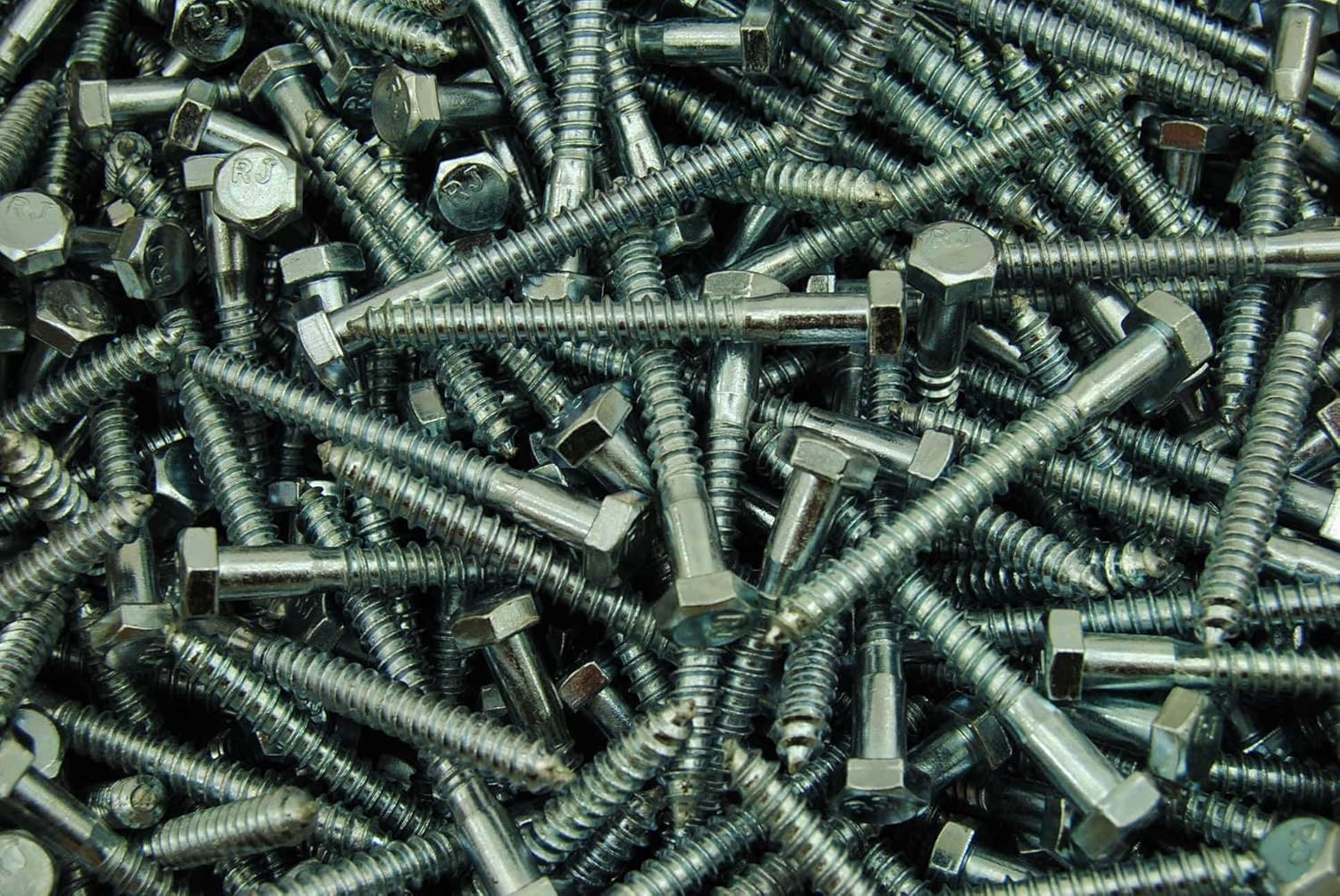 (125) Hex Head 5/16 x 3 Lag Bolts Zinc Plate Wood Screws